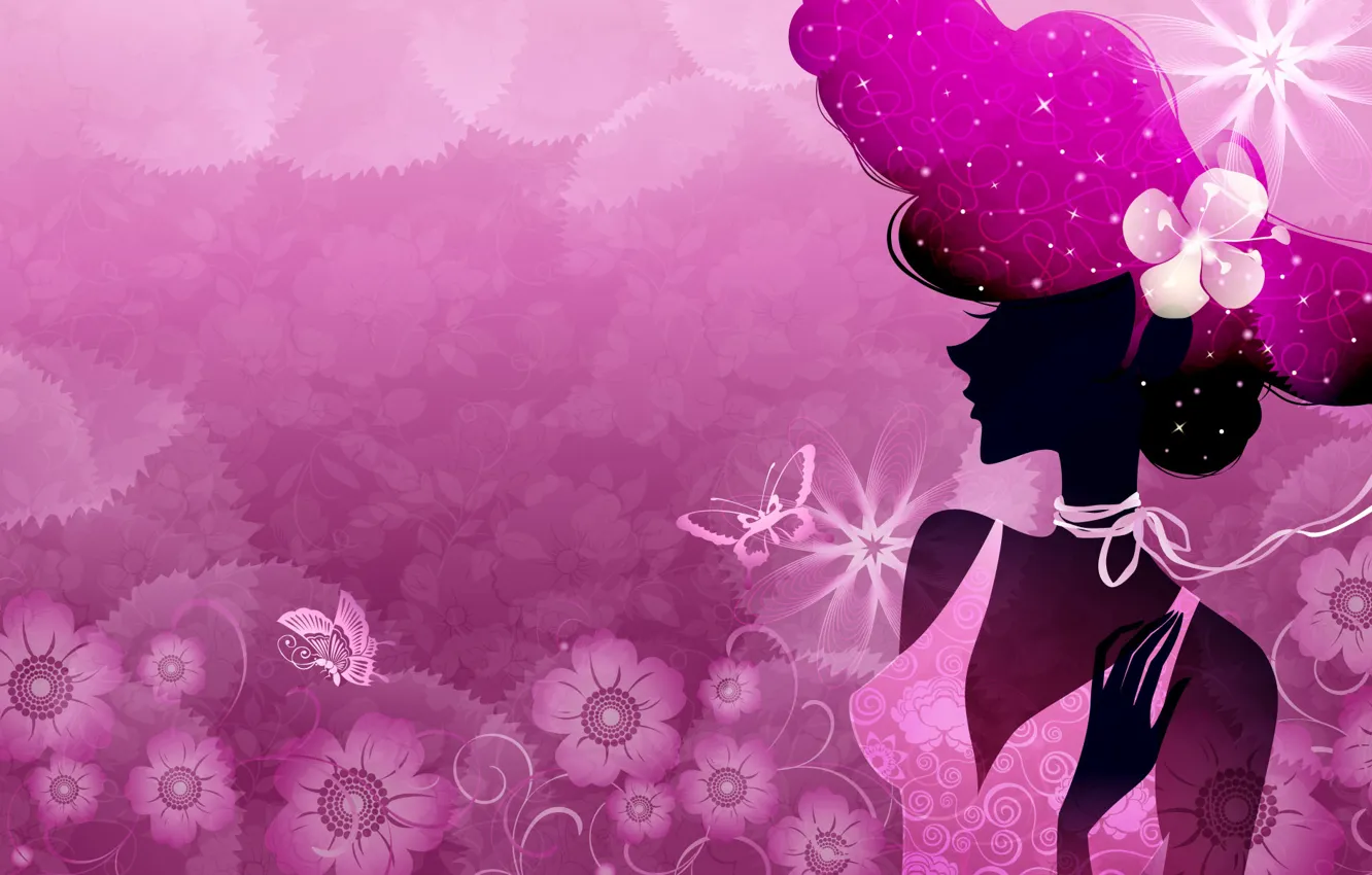 Photo wallpaper style, silhouette, digital art