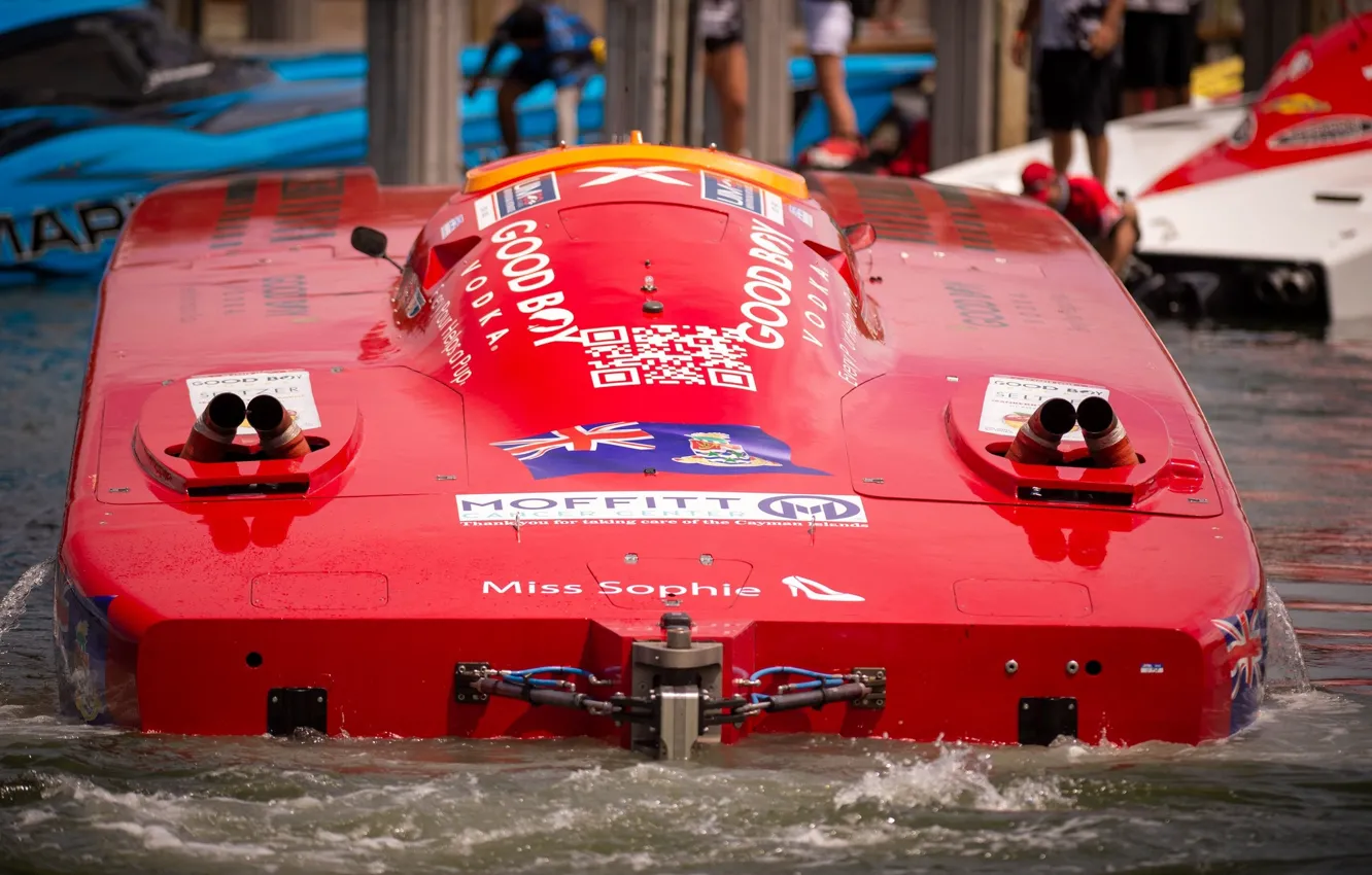 Photo wallpaper race, boat, speed