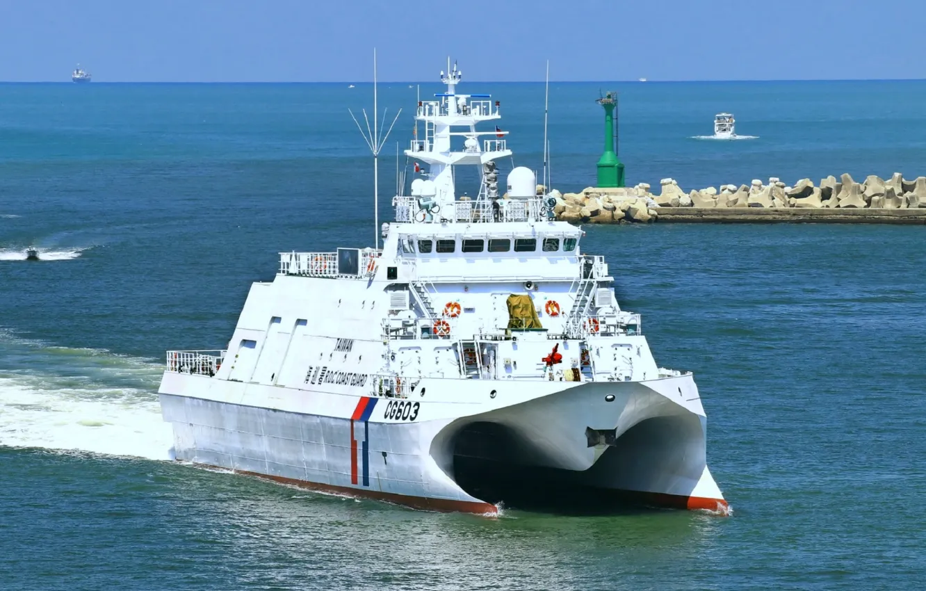 Photo wallpaper ship, Taiwan, the coast guard, patrol