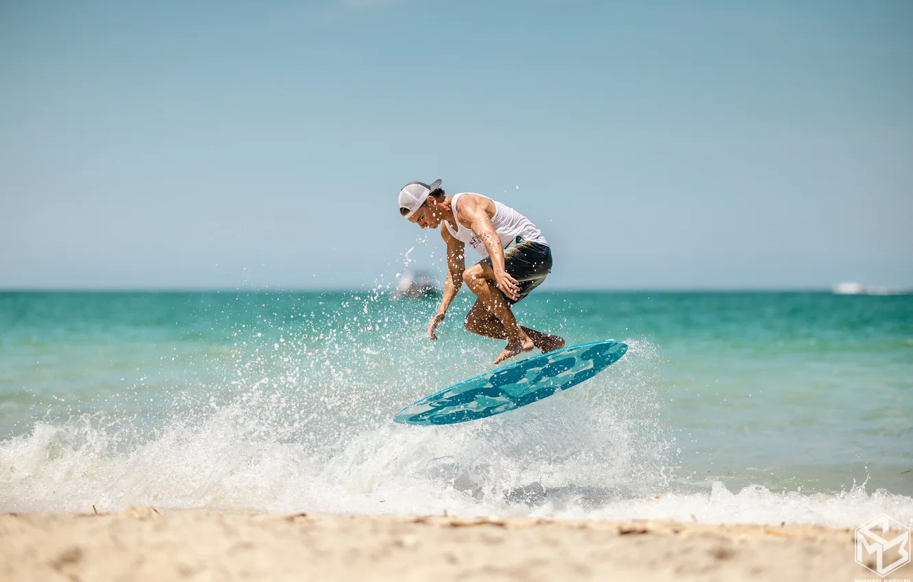 Photo wallpaper sea, surf, flyboard, Watersports