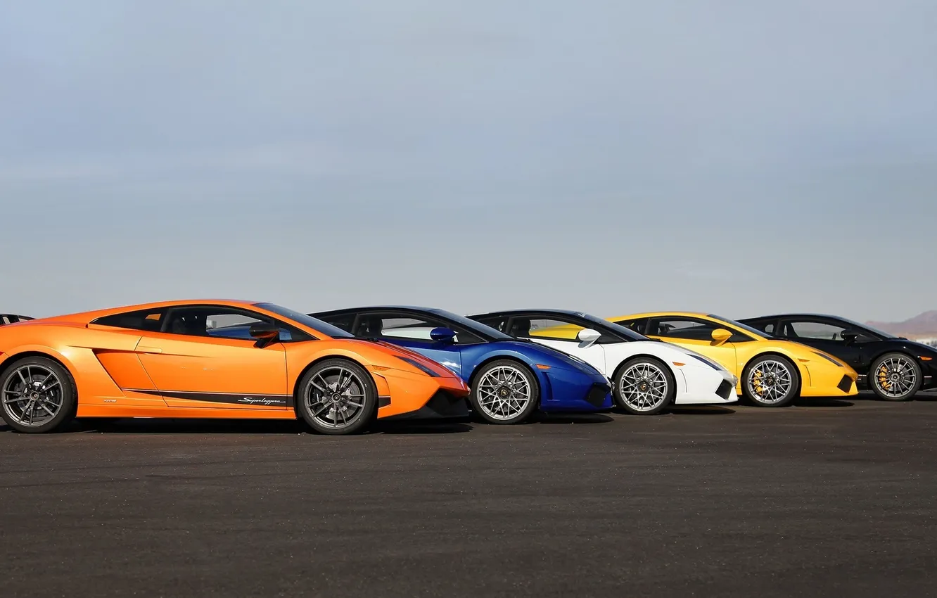 Photo wallpaper machine, sports car, Gallardo, side, Voitur, cars, Lamborghini, Sportcar