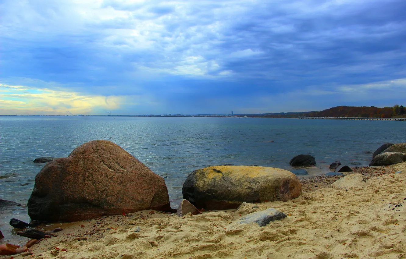 Photo wallpaper sea, water, bech