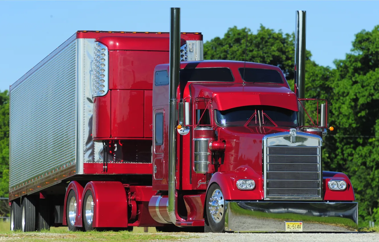 Photo wallpaper Truck, car, trucks, Kenworth