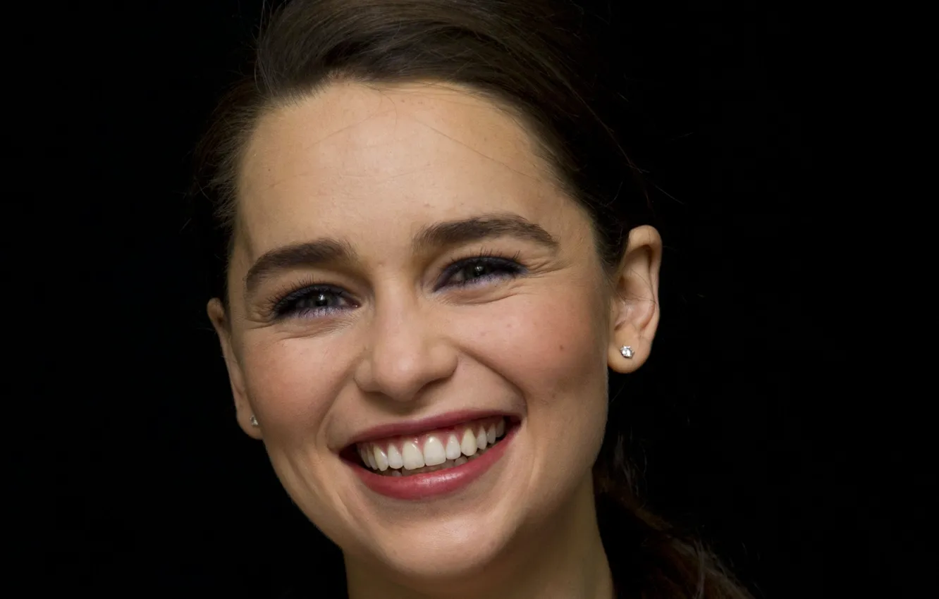 Photo wallpaper face, actress, brunette, Emilia Clarke