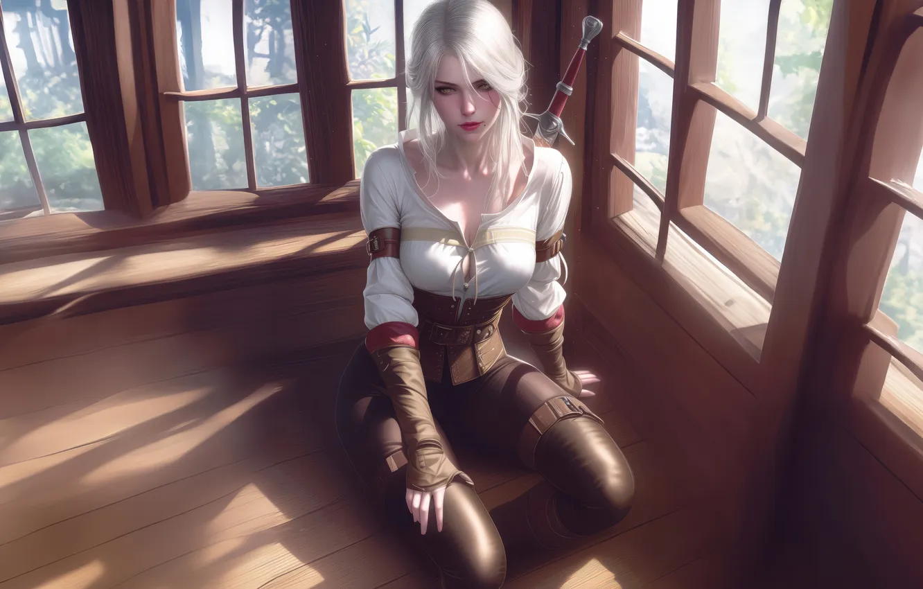 Photo wallpaper game, Ciri, legacy of courage