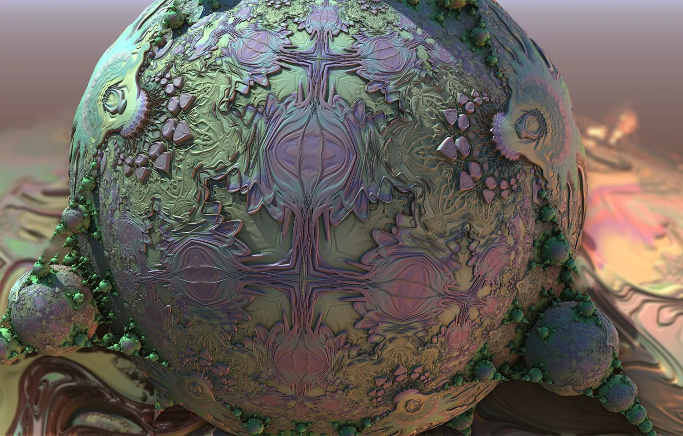 Photo wallpaper background, balls, pattern, 3D graphics