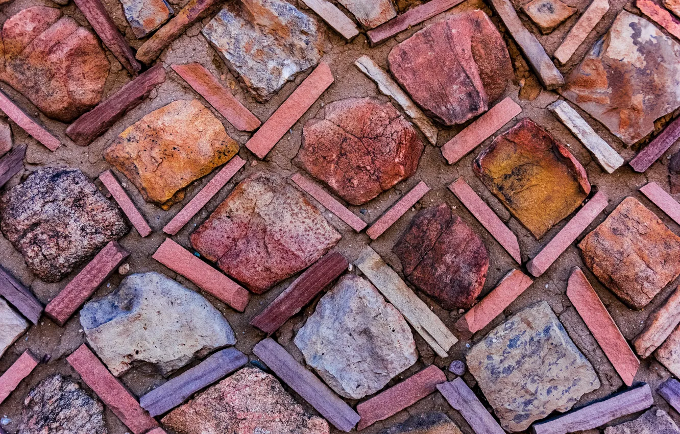 Photo wallpaper stone, pavers, cobblestone