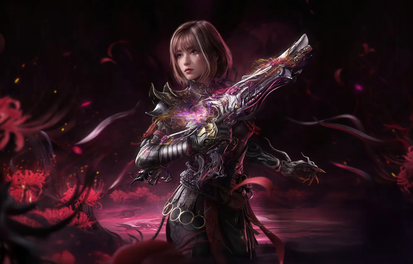 Photo wallpaper Call of Duty, petals, mobile, poisoned