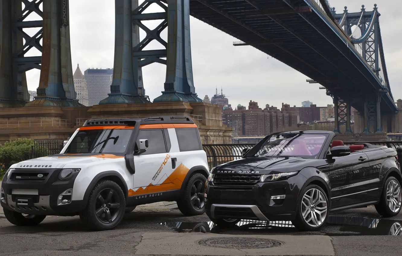 Photo wallpaper bridge, concept, jeep, SUV, the concept, convertible, land rover, range rover