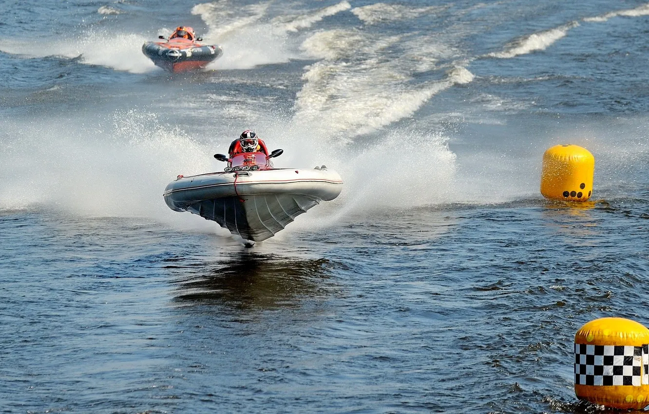 Photo wallpaper race, boat, speed