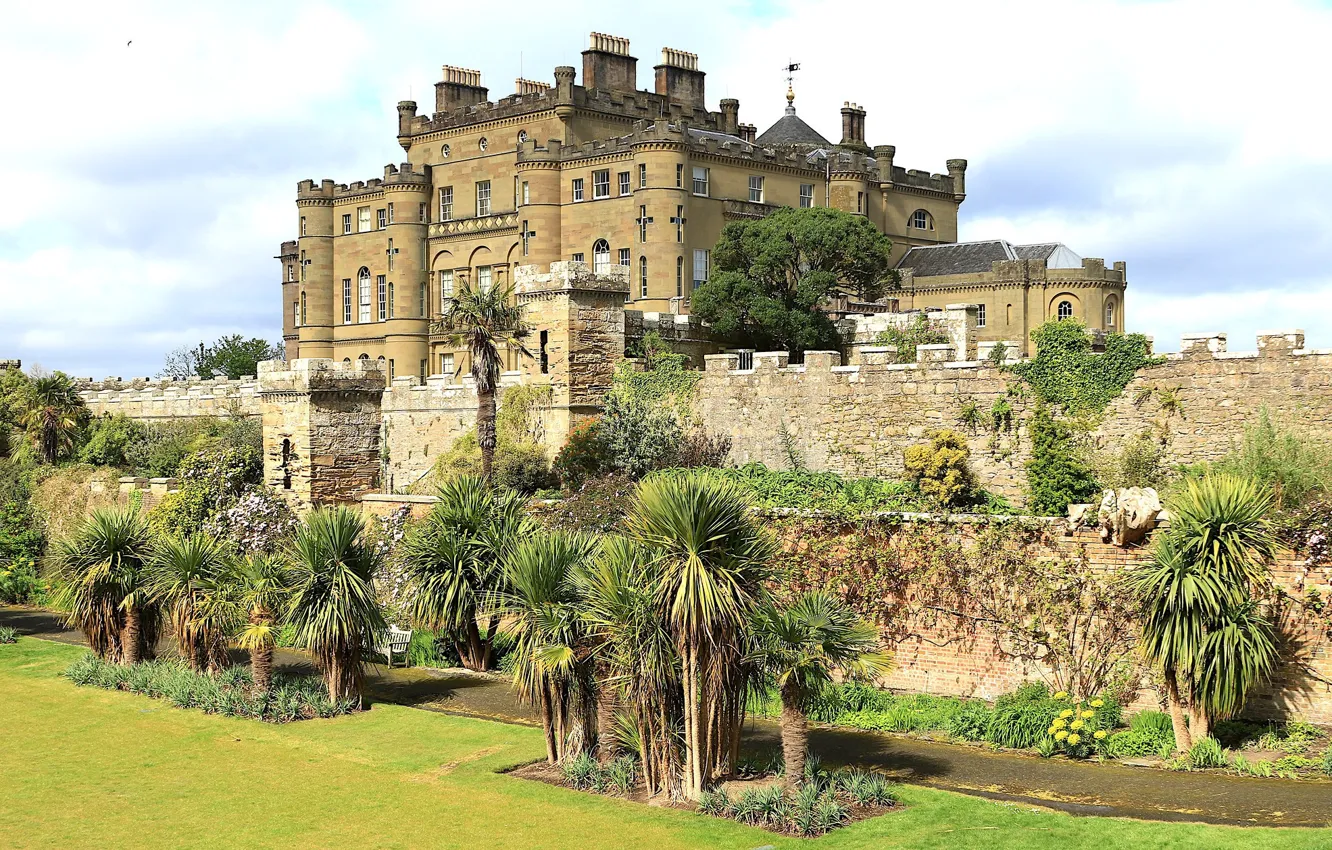 Photo wallpaper landscape, castle, Culzean castle Scotland