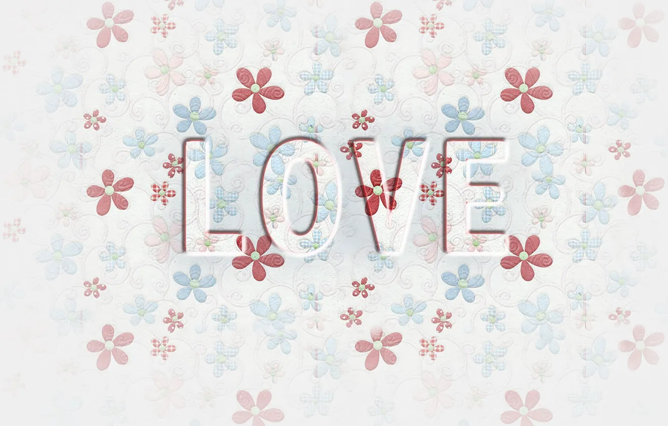 Photo wallpaper flowers, the inscription, Wallpaper, texture, love
