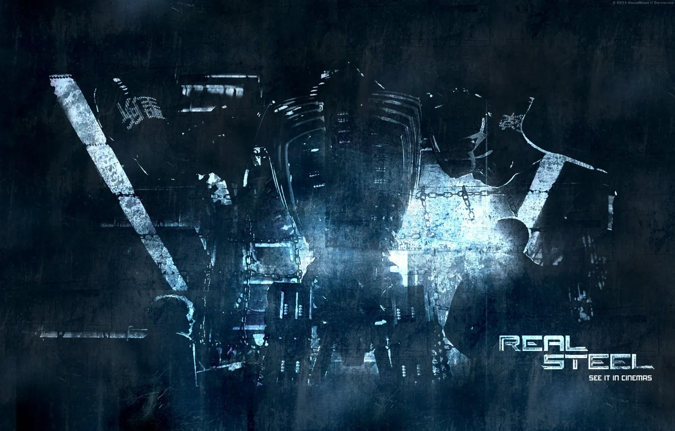 Photo wallpaper real steel, real steel, Champions are not born they are collected
