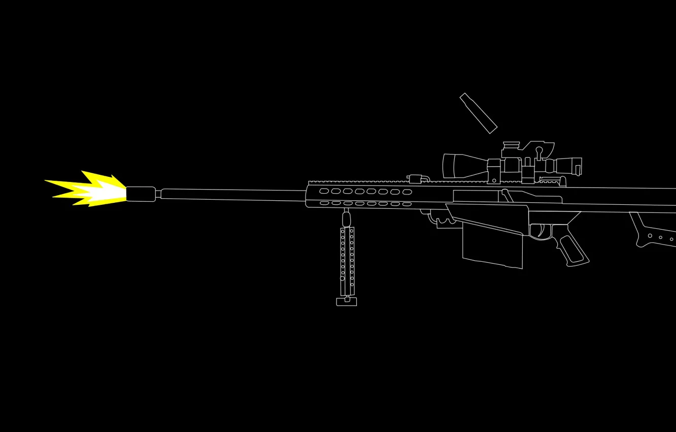 Photo wallpaper weapons, shot, optics, sniper rifle