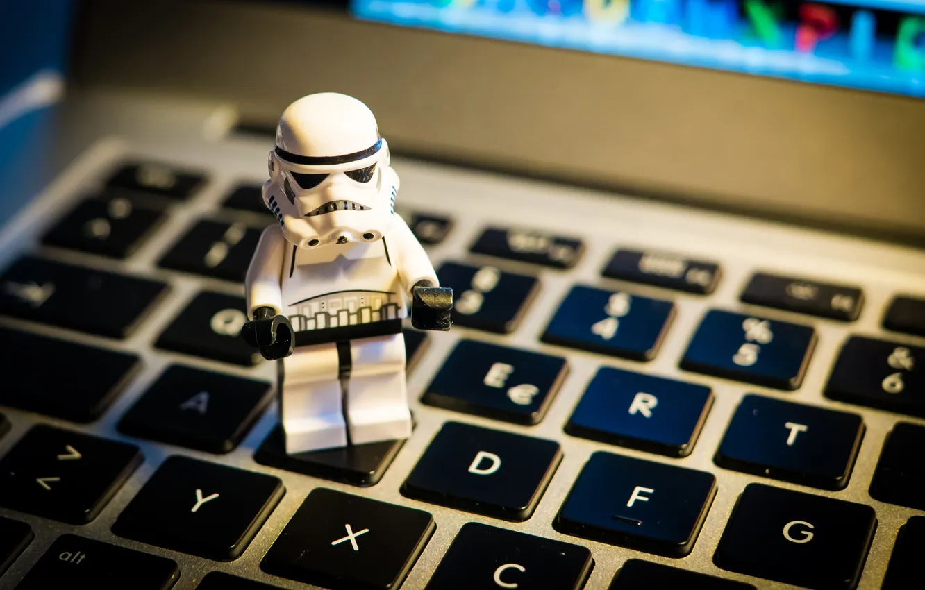 Photo wallpaper macro, keys, attack, figures