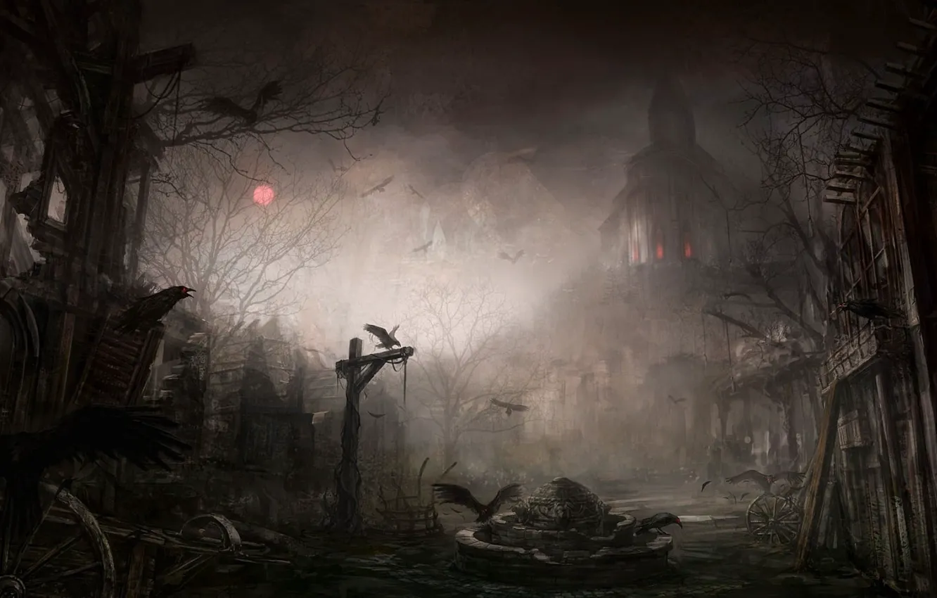Photo wallpaper dark, horror, Diablo 3, games, art, games art