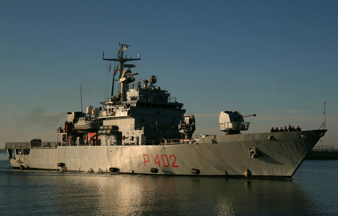 Photo wallpaper Libra, patrol ship, The Italian Navy, 2024