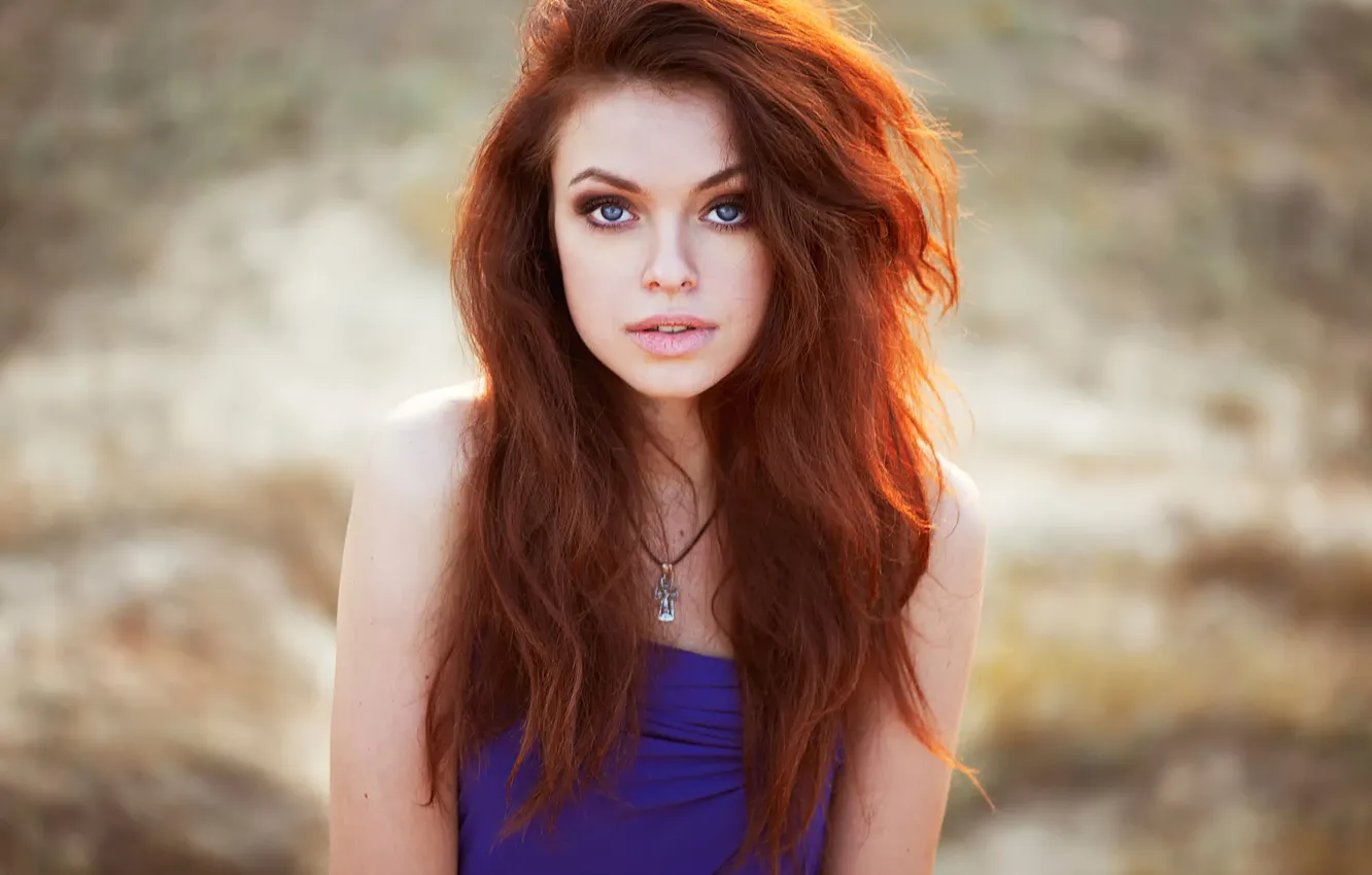 Photo wallpaper look, portrait, Maria, natural light