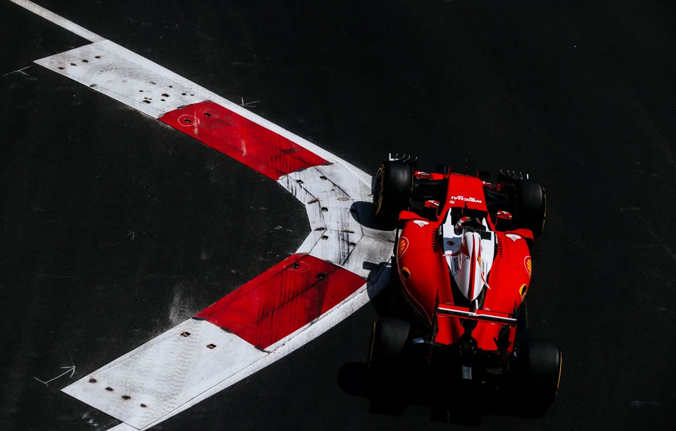Photo wallpaper Turn, Ferrari, Formula 1