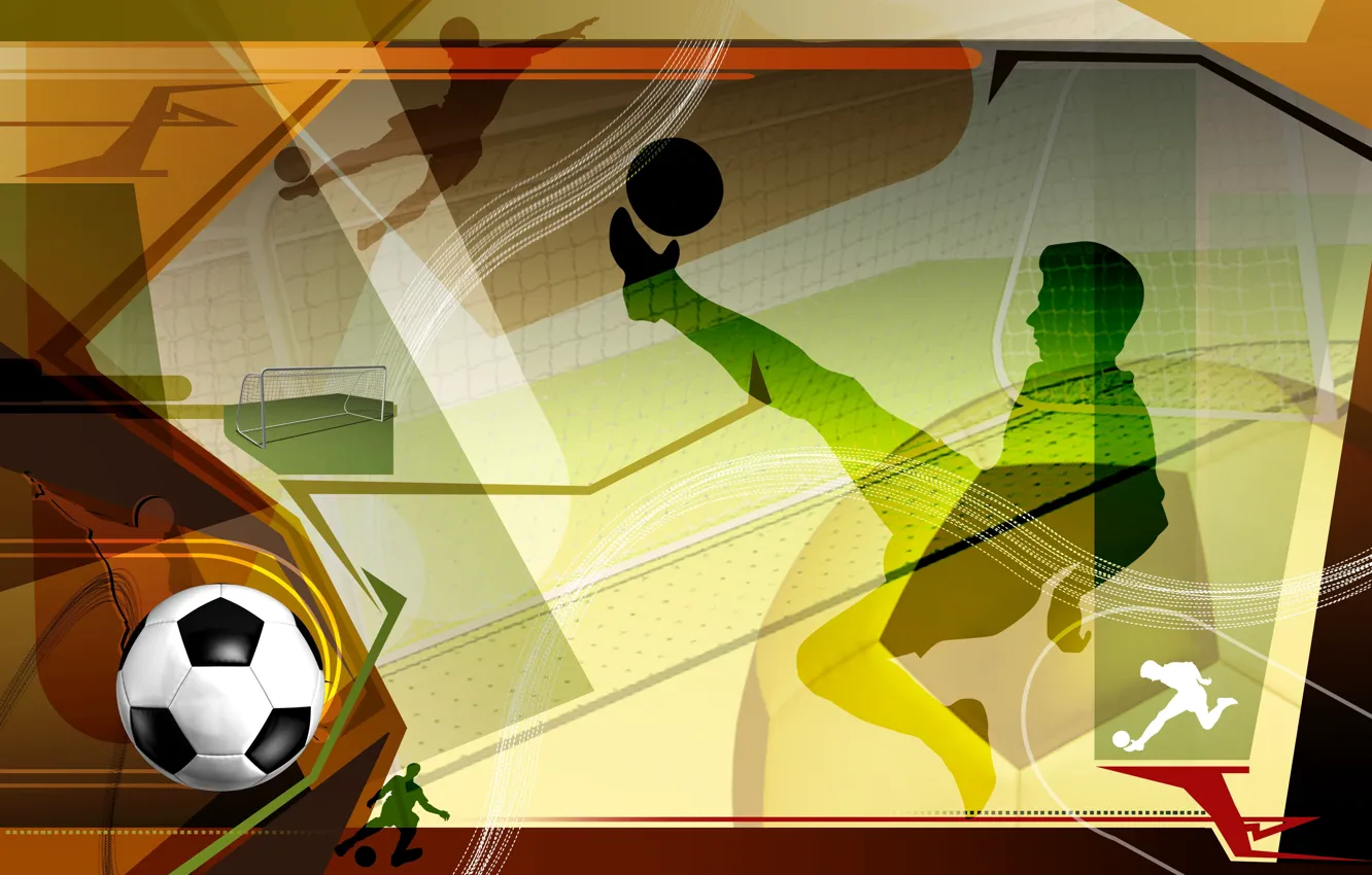 Photo wallpaper football, sport, the ball