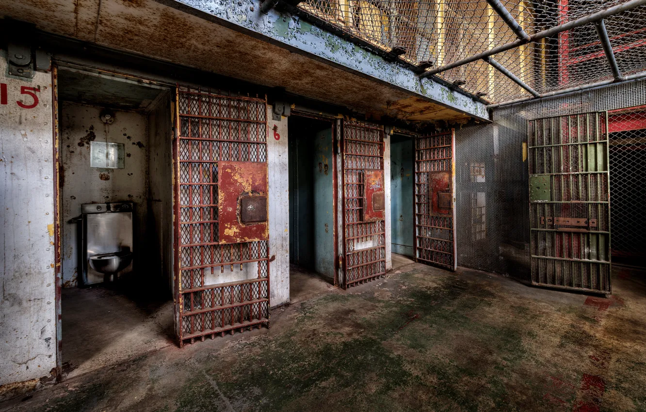 Photo wallpaper camera, prison, Maximum Security