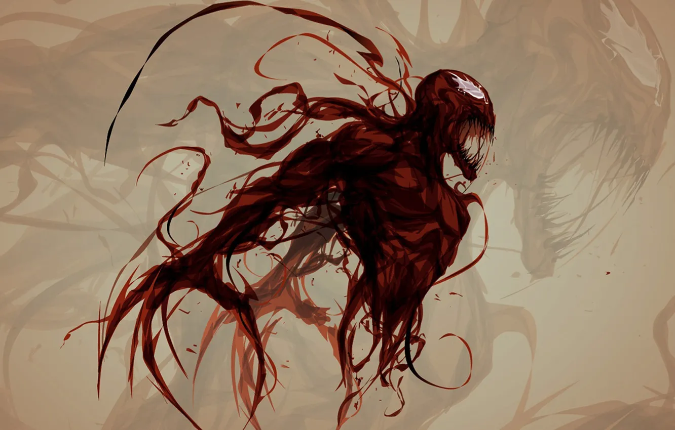 Photo wallpaper horror, Marvel, Spider-Man, Carnage