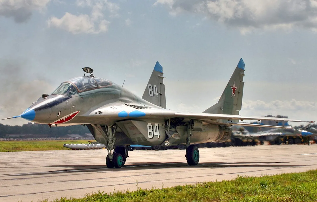 Photo wallpaper Fulcrum, OKB MiG, 120 GW.IAP, training combat fighter, MiG-29UB