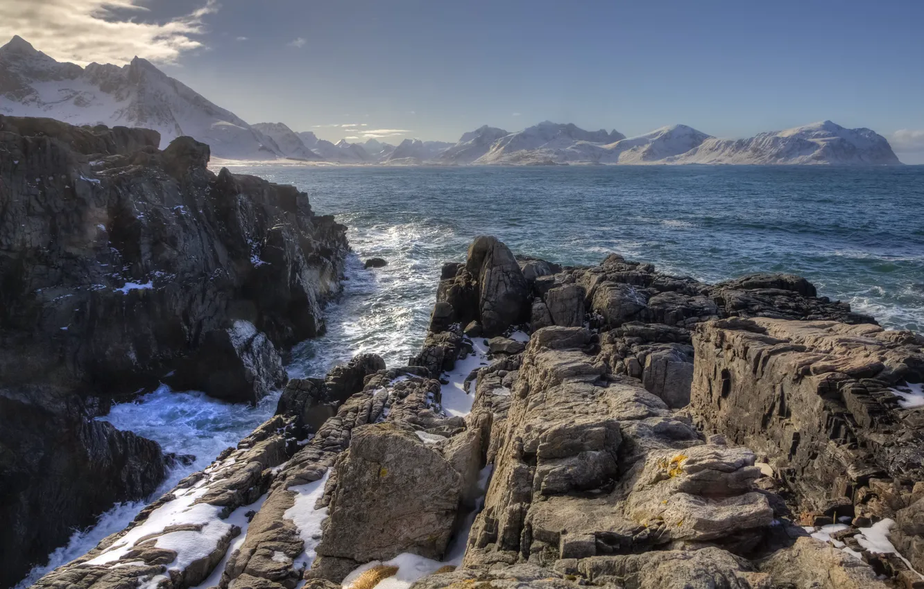 Photo wallpaper rocks, Norway, Lofoten
