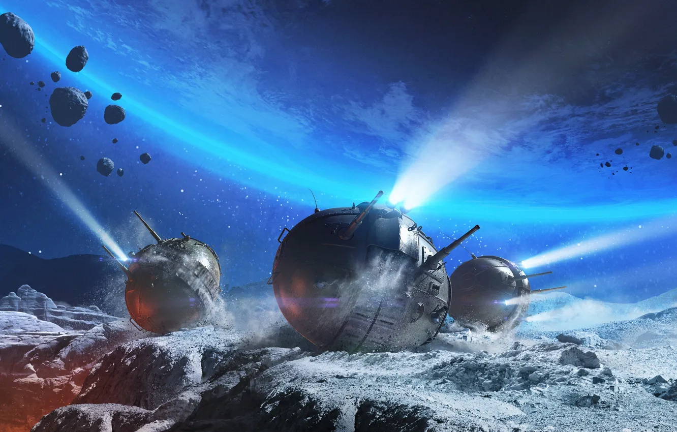 Photo wallpaper WoT, World of Tanks, World Of Tanks, Wargaming Net, 1 APR, Spherical Tank, Sharktank, IP-360