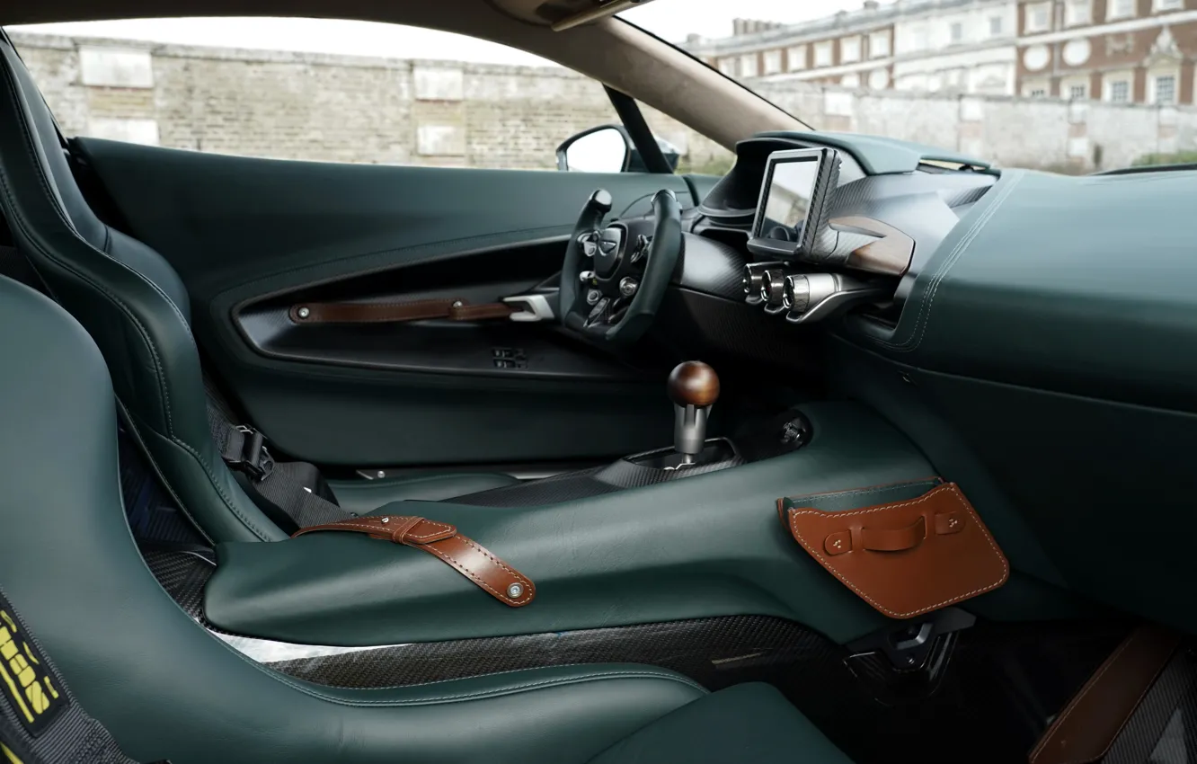 Photo wallpaper Aston Martin, coupe, interior, salon, V12, Victor, 2020