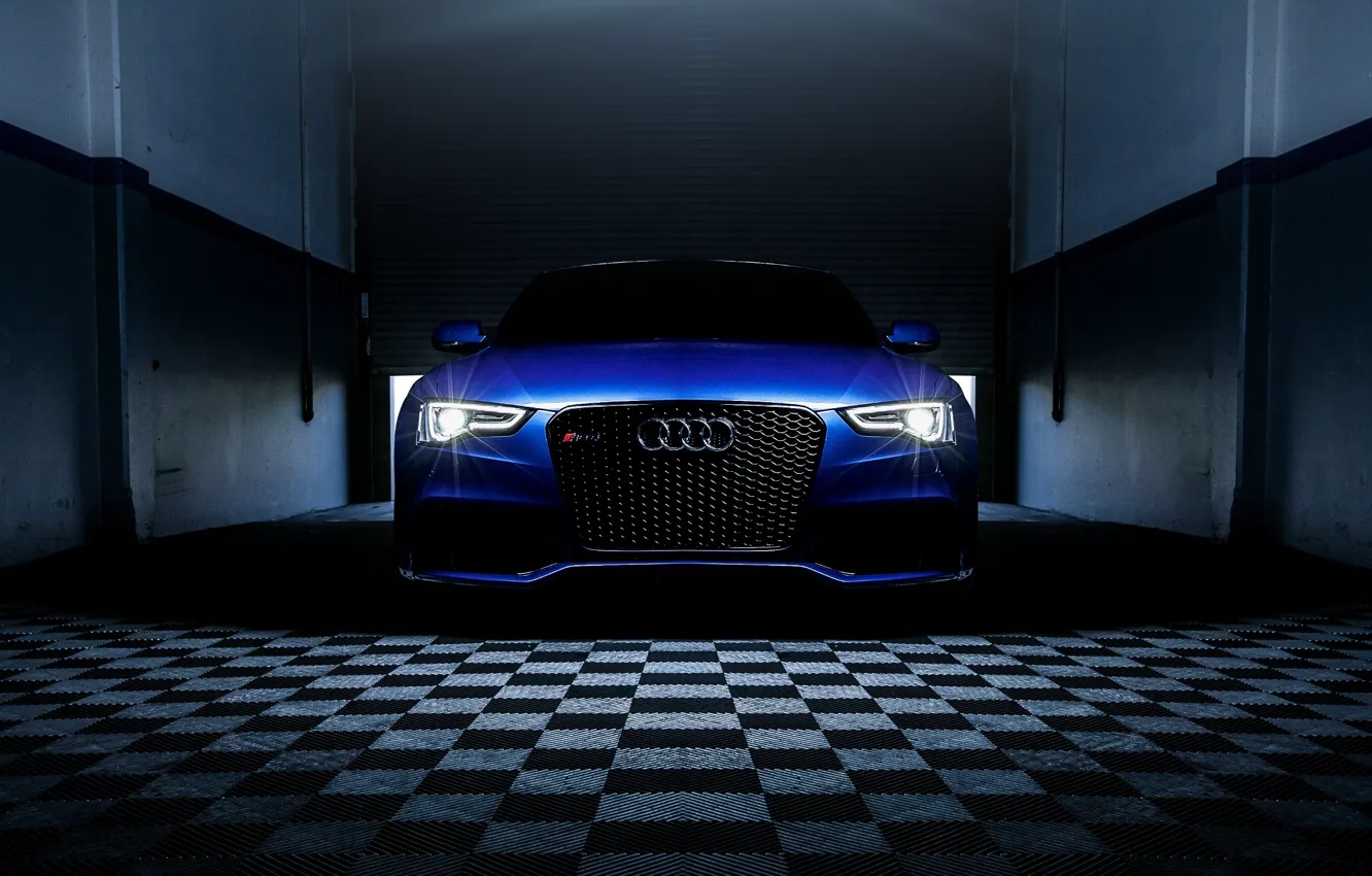 Photo wallpaper Audi, Cars, Blue, RS5, Sport, Luxury, Ligth, Motor