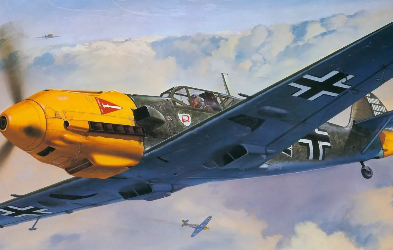 Photo wallpaper aircraft, war, art, airplane, aviation, dogfight