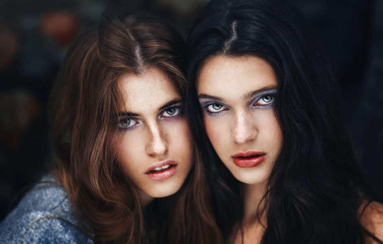 Photo wallpaper eyes, look, girl, beauty