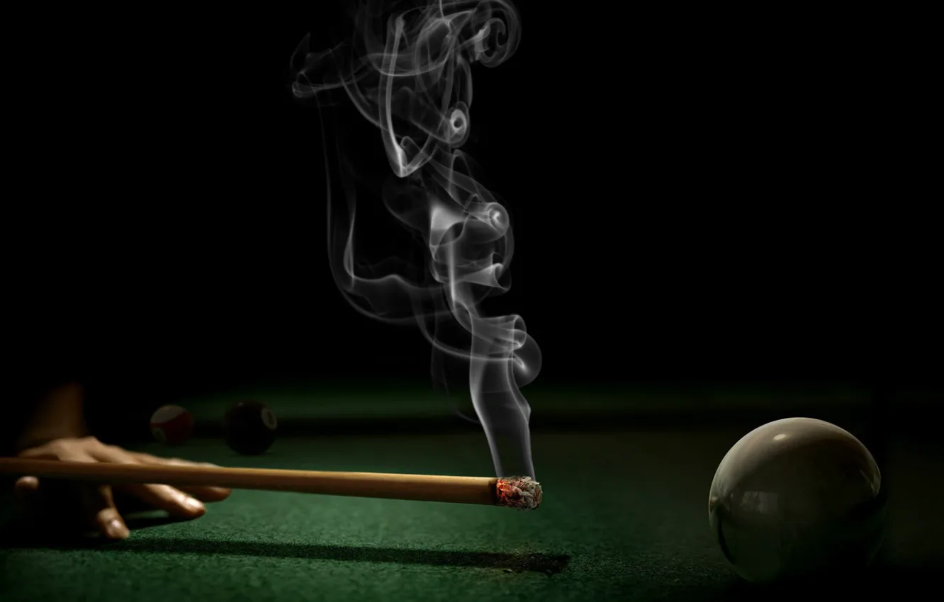 Photo wallpaper balls, Billiards, corruption