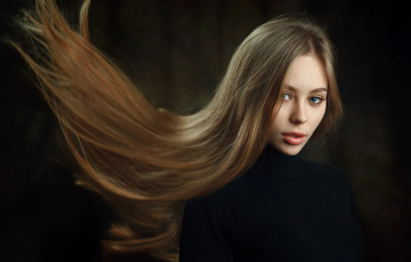 Photo wallpaper look, girl, model, hair, Cherepko Paul