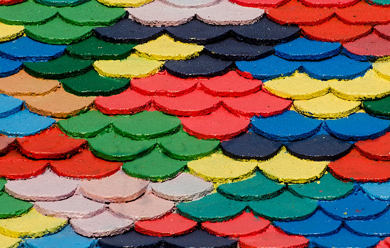 Photo wallpaper roof, texture, colorful, tile