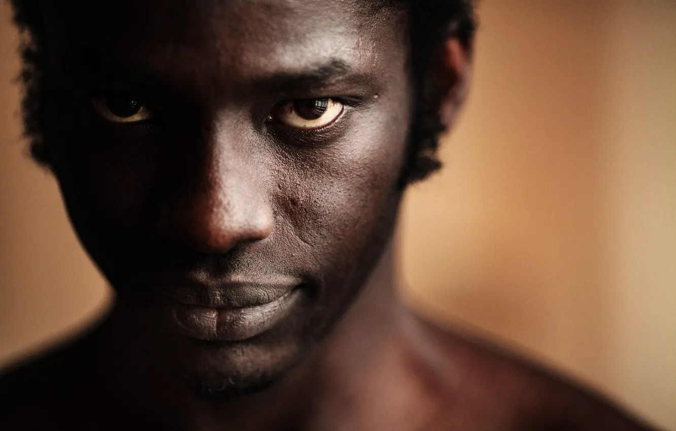 Photo wallpaper portrait, man, black, No One Nicholas