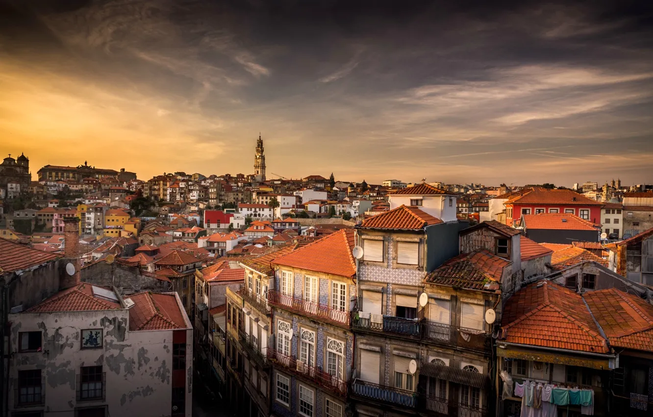 Photo wallpaper the city, home, Europe, Portugal