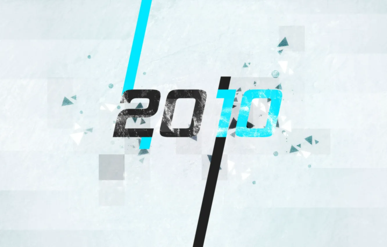 Photo wallpaper particles, grey, blue, black, new year, 2010