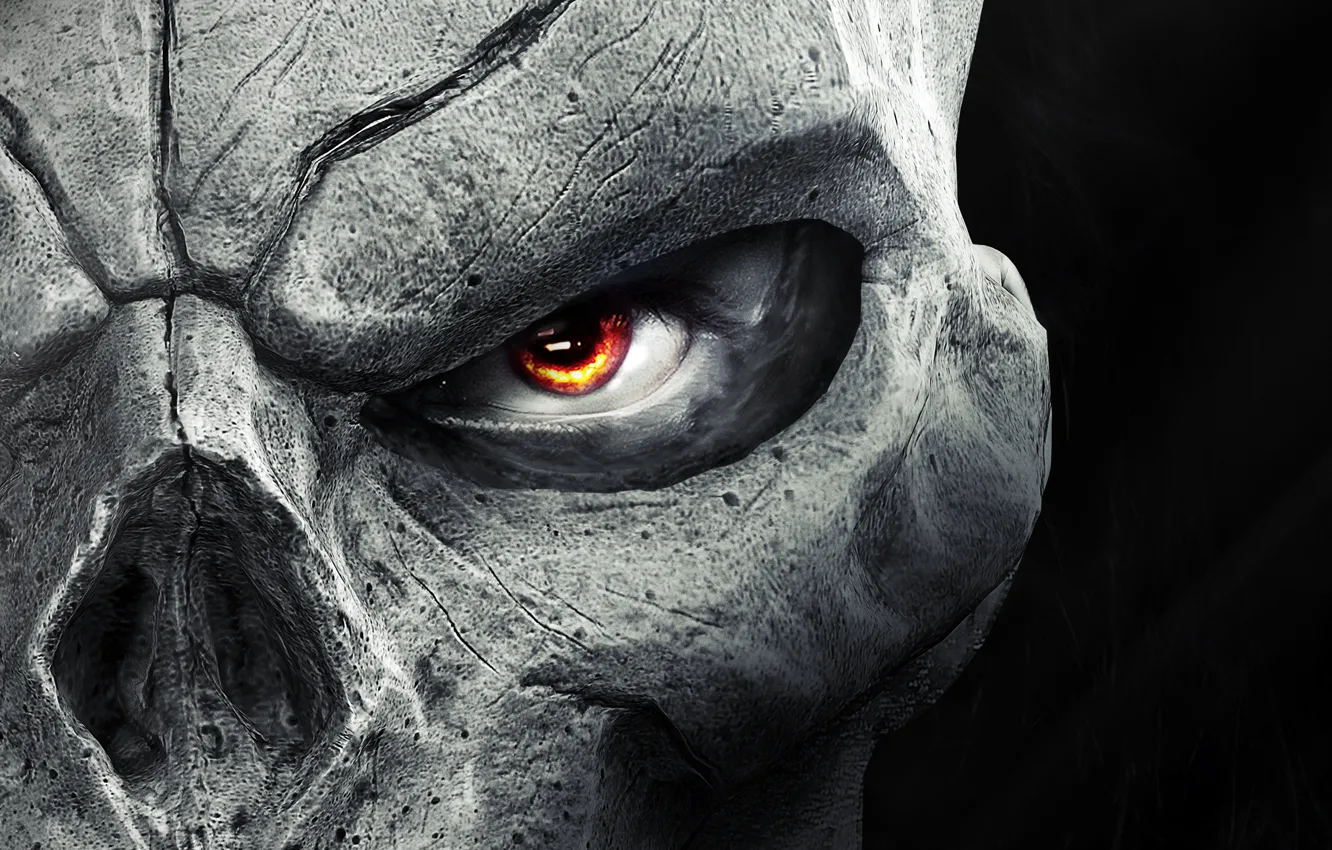 Photo wallpaper look, death, mask, death, Darksiders 2, horseman of the Apocalypse, Darksiders II