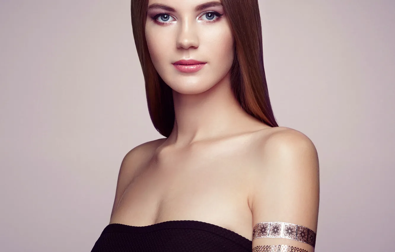 Photo wallpaper portrait, makeup, elegant woman, Fashion portrait