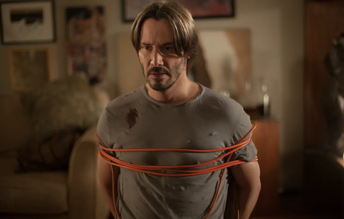 Photo wallpaper male, horror, hostage, Thriller, Keanu Reeves, Keanu Reeves, Knock Knock, Who is there