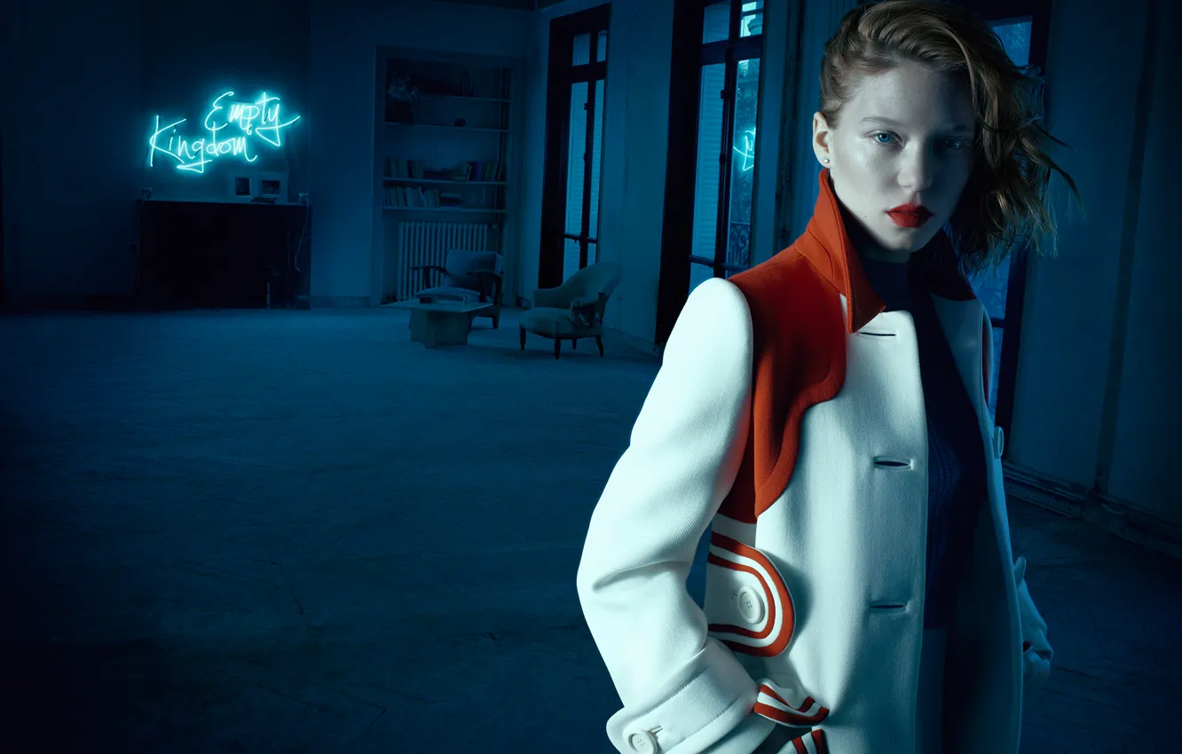 Photo wallpaper photoshoot, Vogue, Lea Seydoux, Lea Seydoux