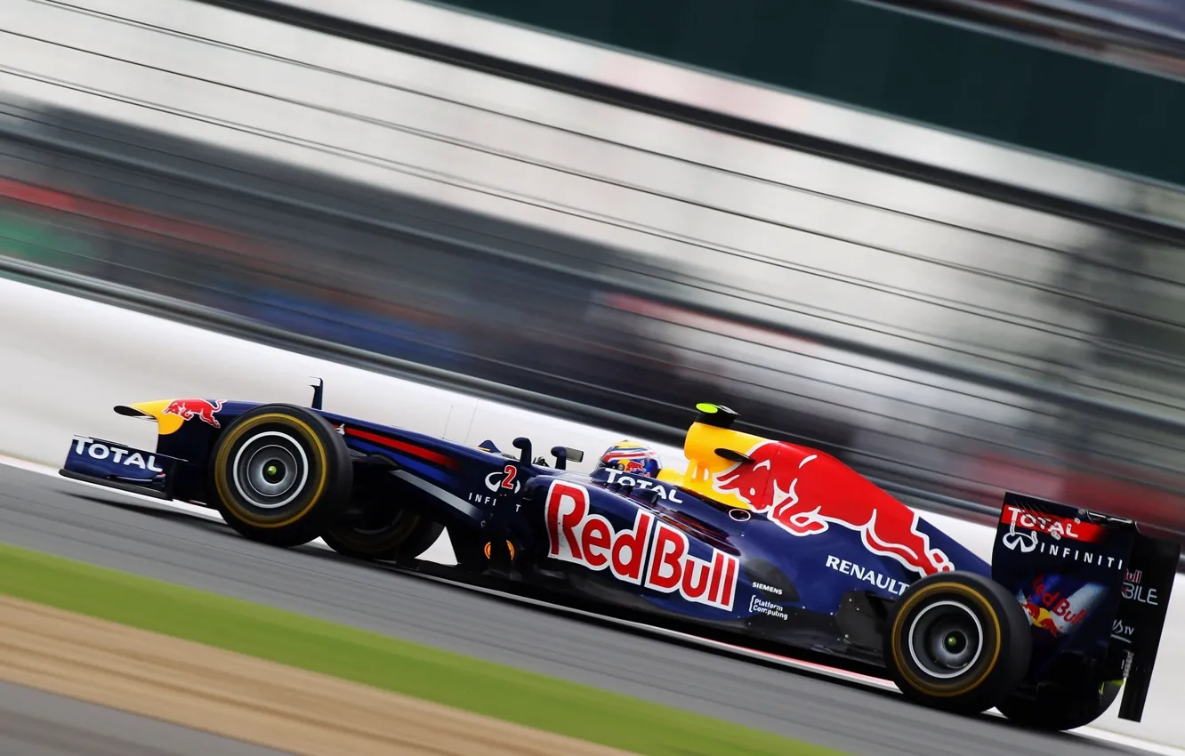 Photo wallpaper Speed, Formula-1, The car, Mark Webber, Formula 1, Red Bull RB7, Red Bull Racing Renault, …