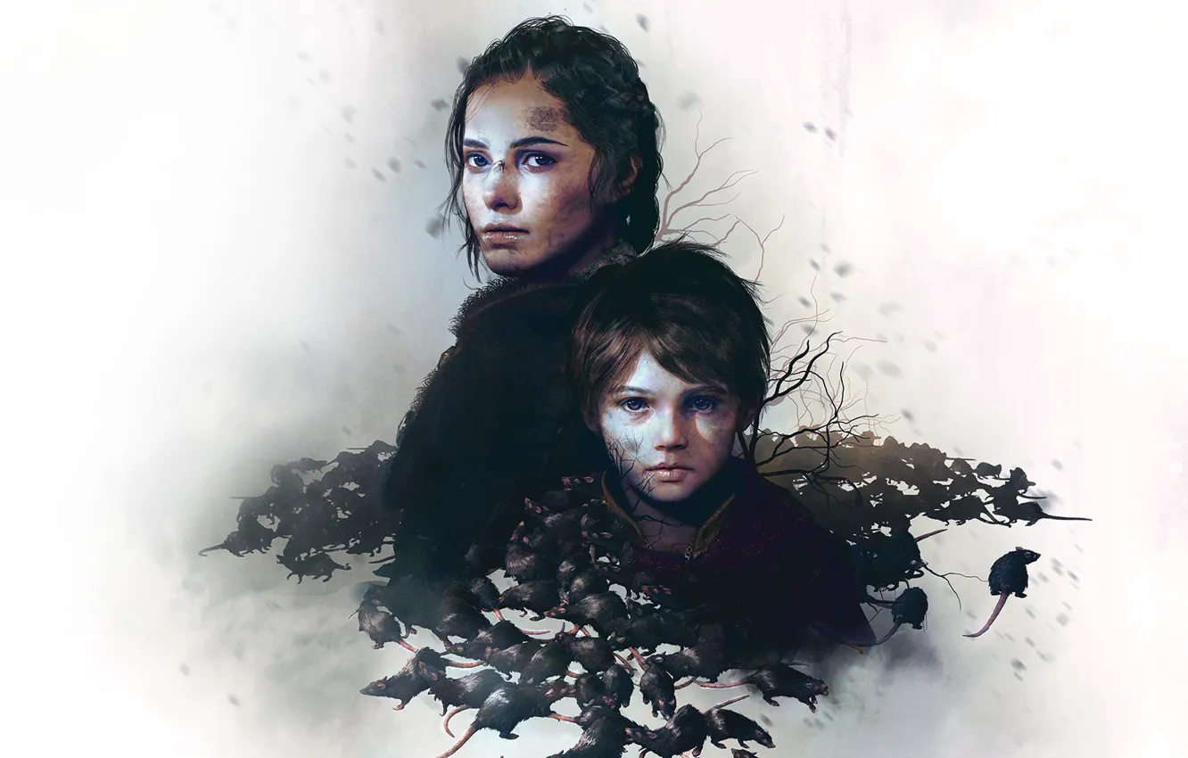 Photo wallpaper the game, game, Focus Home Interactive, Asobo Studio, a plague tale innocence