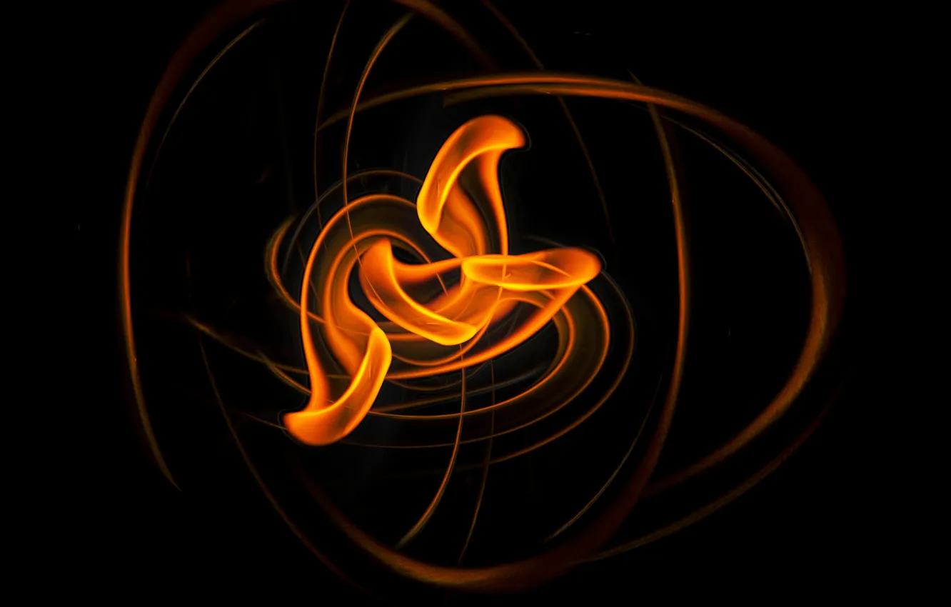Photo wallpaper core, burning