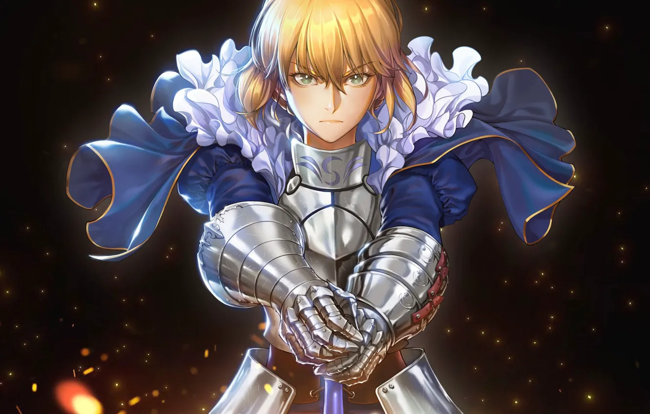 Photo wallpaper look, knight, the saber, Fate stay night, Fate / Stay Night