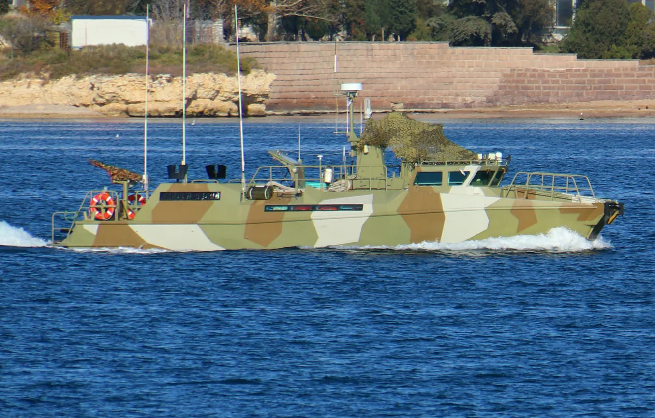 Photo wallpaper camouflage, Raptor, anti-sabotage boat