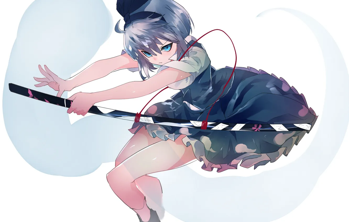 Photo wallpaper girl, sword, Touhou, Touhou