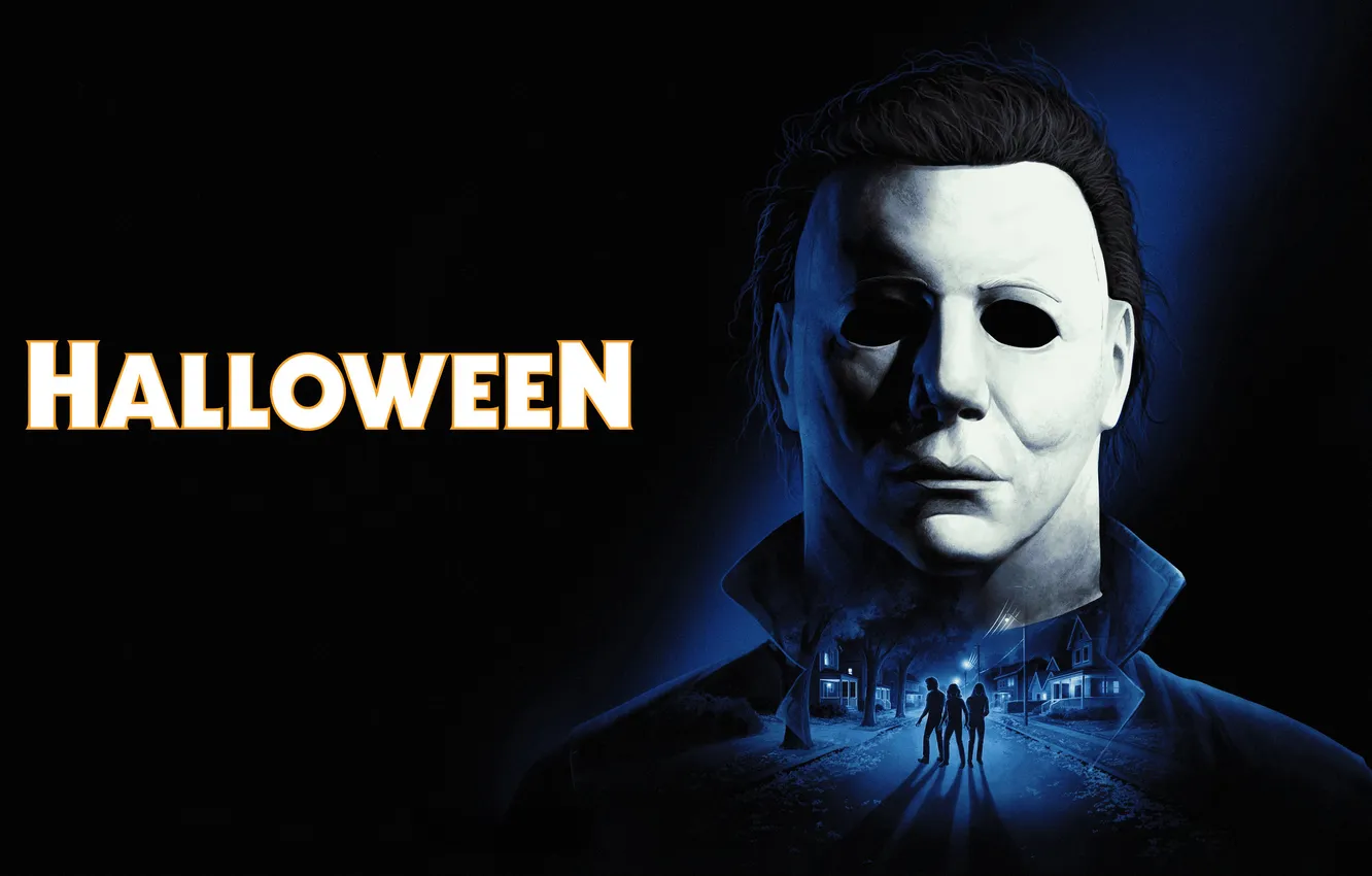 Photo wallpaper games, dark background, Key Art, Michael Myers, 2026 Games, Halloween: Video Game